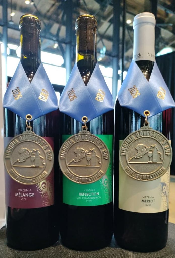 Governor’s Cup gold medal winning bottles